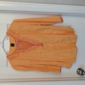 Gap blouse shirt linen pullover size L